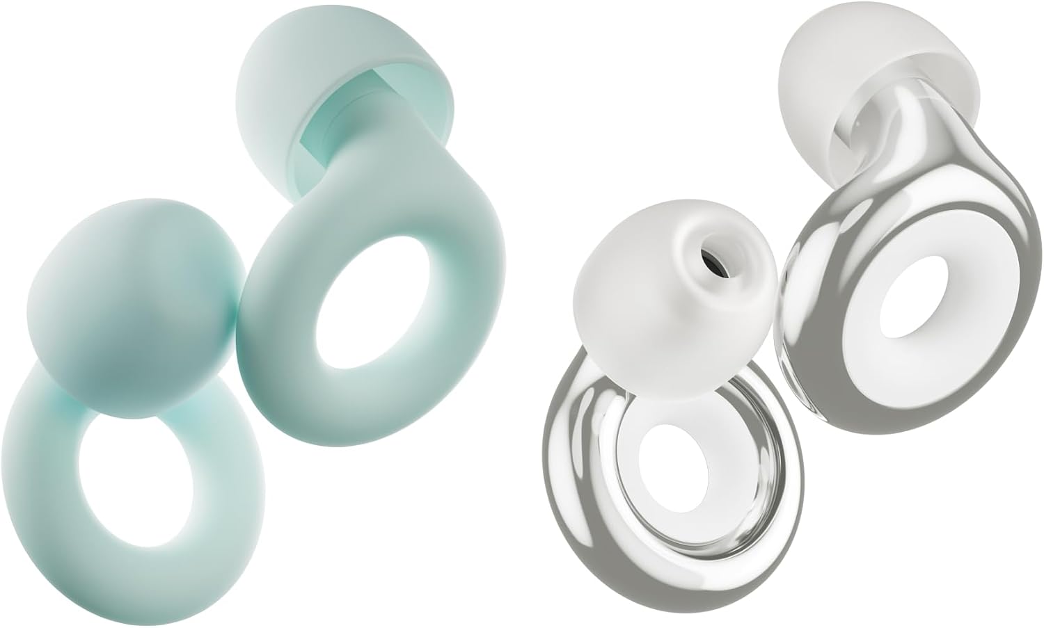 Loop Earplugs Day & Night Plus Bundle (2-Pack) Loop Quiet 2 Plus | Reusable Ear Plugs for Sleep, Focus, Noise Sensitivity, Music, Events & More | 24 dB/18 dB Noise Reduction