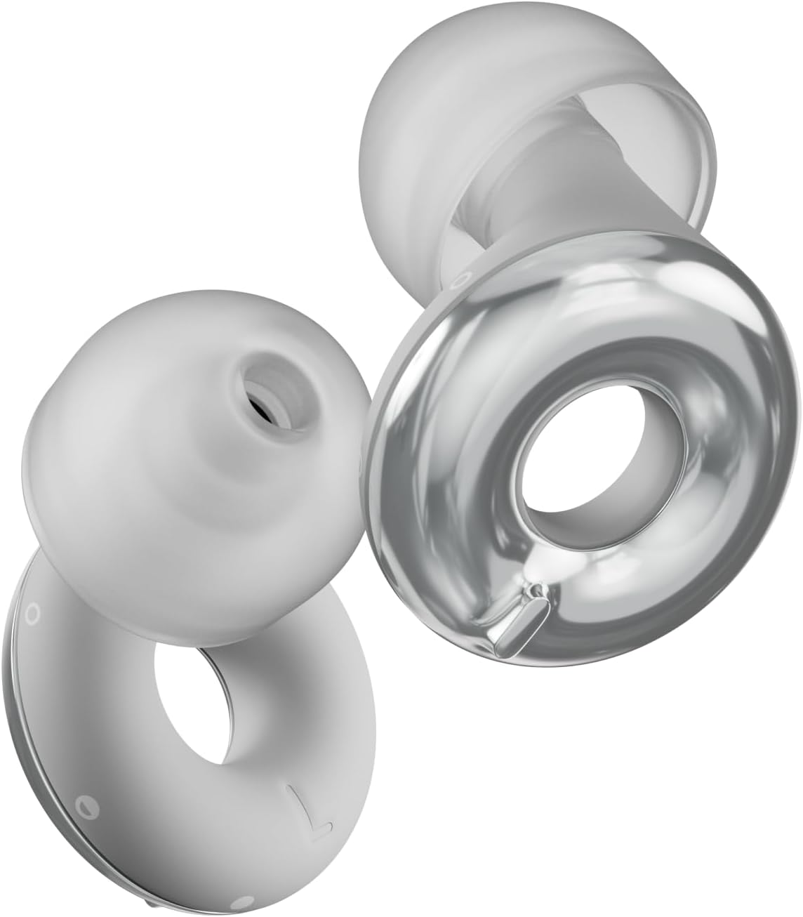 Loop Switch 2 Adjustable Ear Plugs - 3 Modes for Ultimate Control Silver