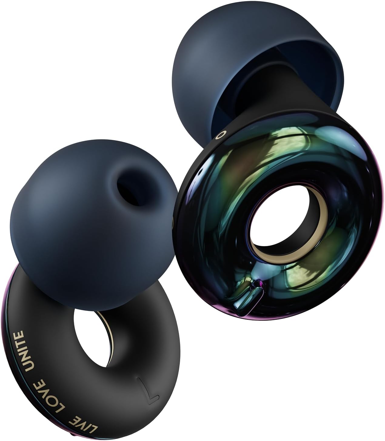 Loop Switch 2 Adjustable Ear Plugs - 3 Modes for Ultimate Control Holographic Black