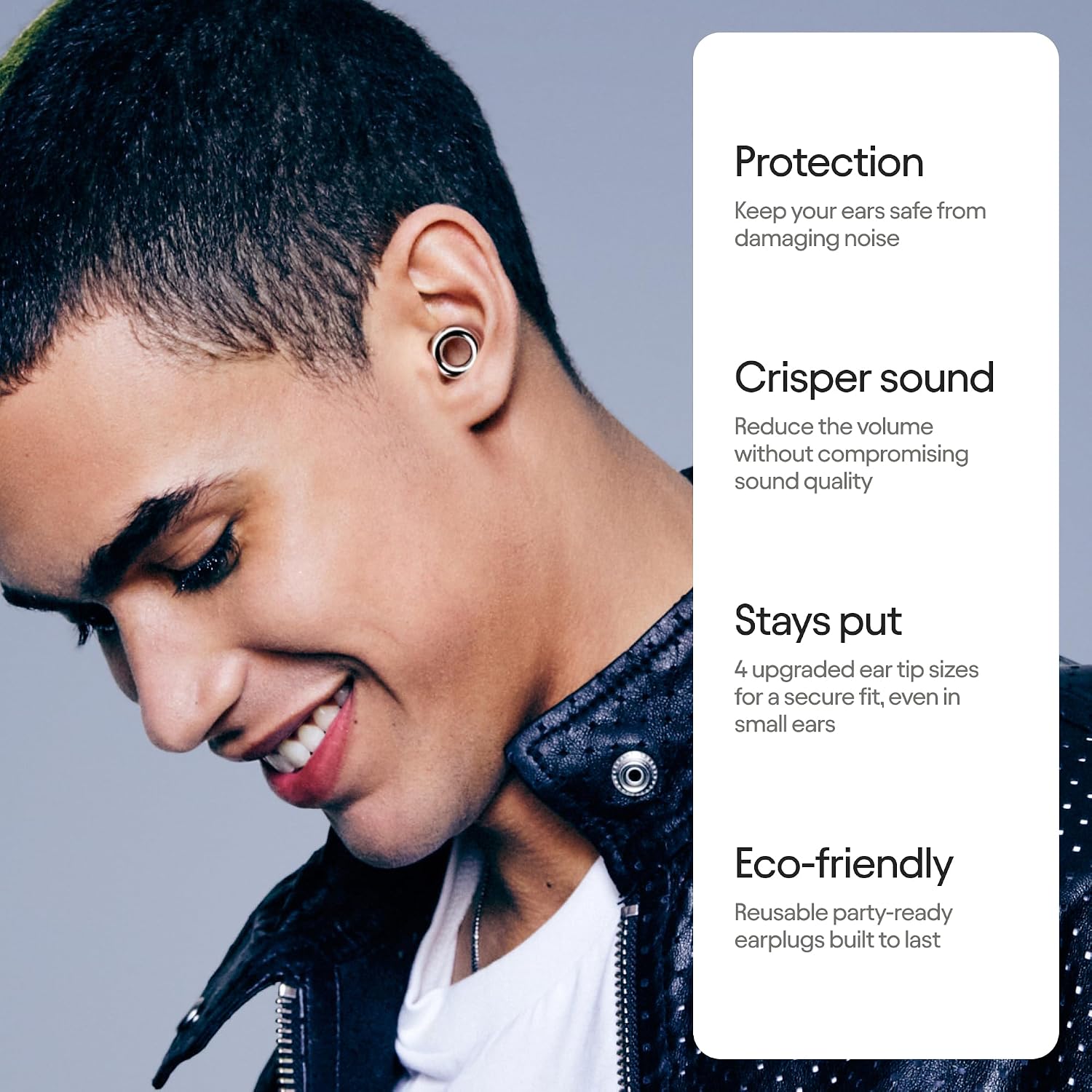 Loop Experience 2 Ear Plugs - Stylish Certified Hearing Protection Silver