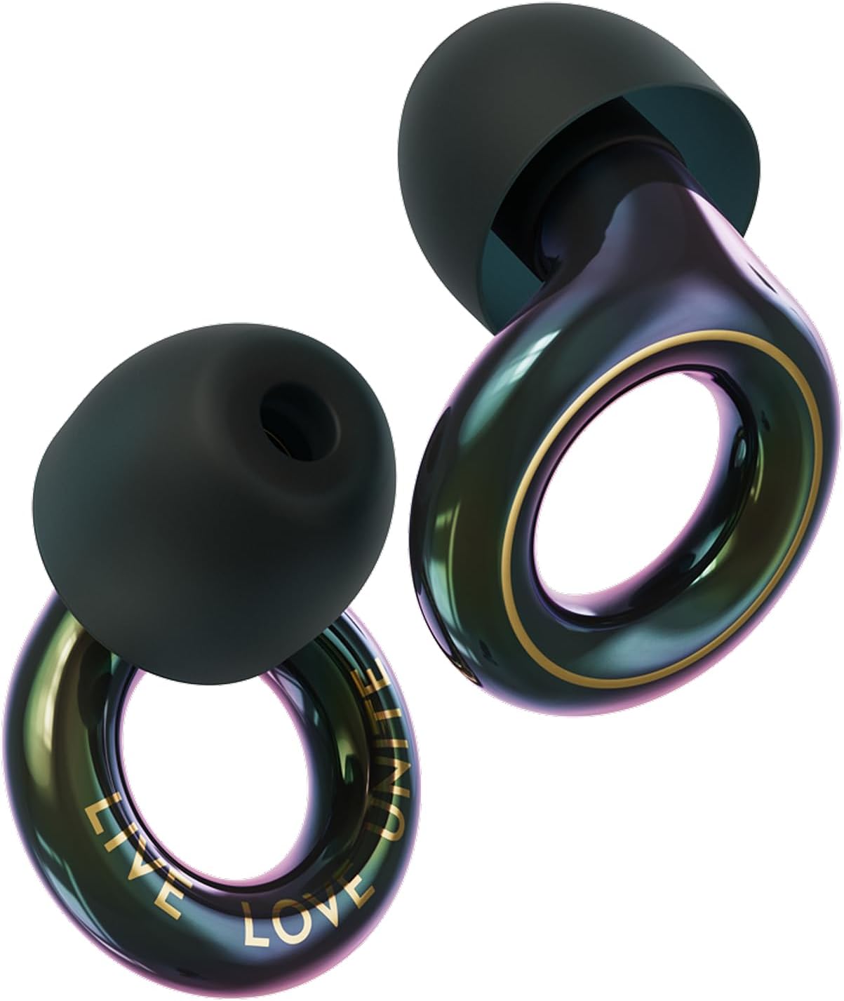 Loop Experience 2 Ear Plugs - Stylish Certified Hearing Protection Holographic Black