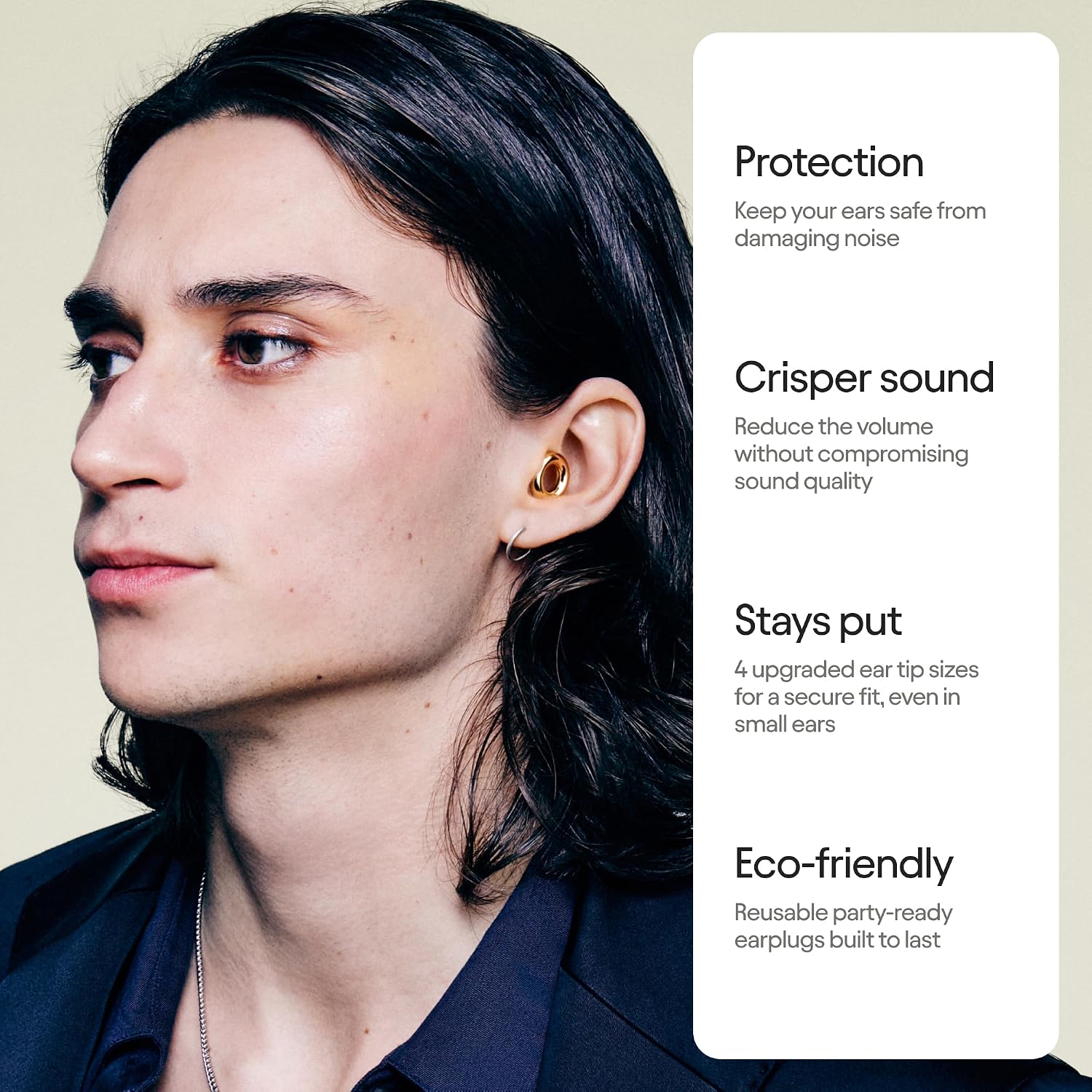 Loop Experience 2 Ear Plugs - Stylish Certified Hearing Protection Gold